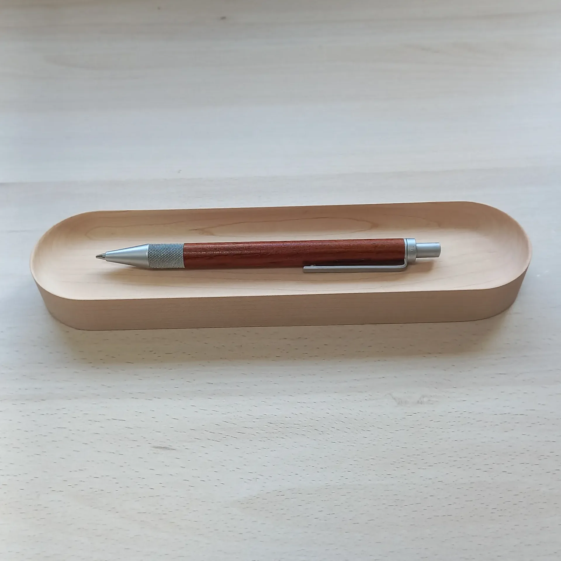 Porte stylo, porte crayon, porte-plume, plateau à stylo en bois d'érable, organiseur de bureau