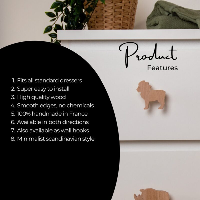 African Animals Drawer Handle - Image 2
