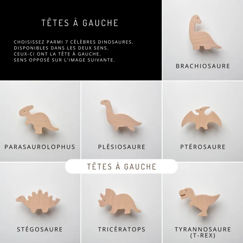 Porte-manteau Pancarte 5 Patères en Bois pour chambre d'enfant