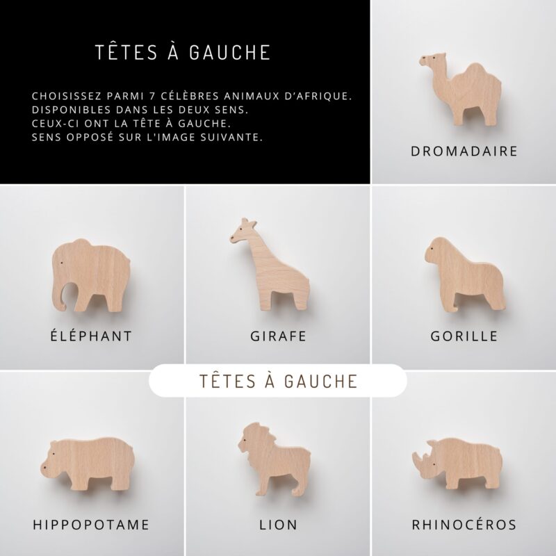 Poignée de tiroir Animaux d'Afrique – Image 3