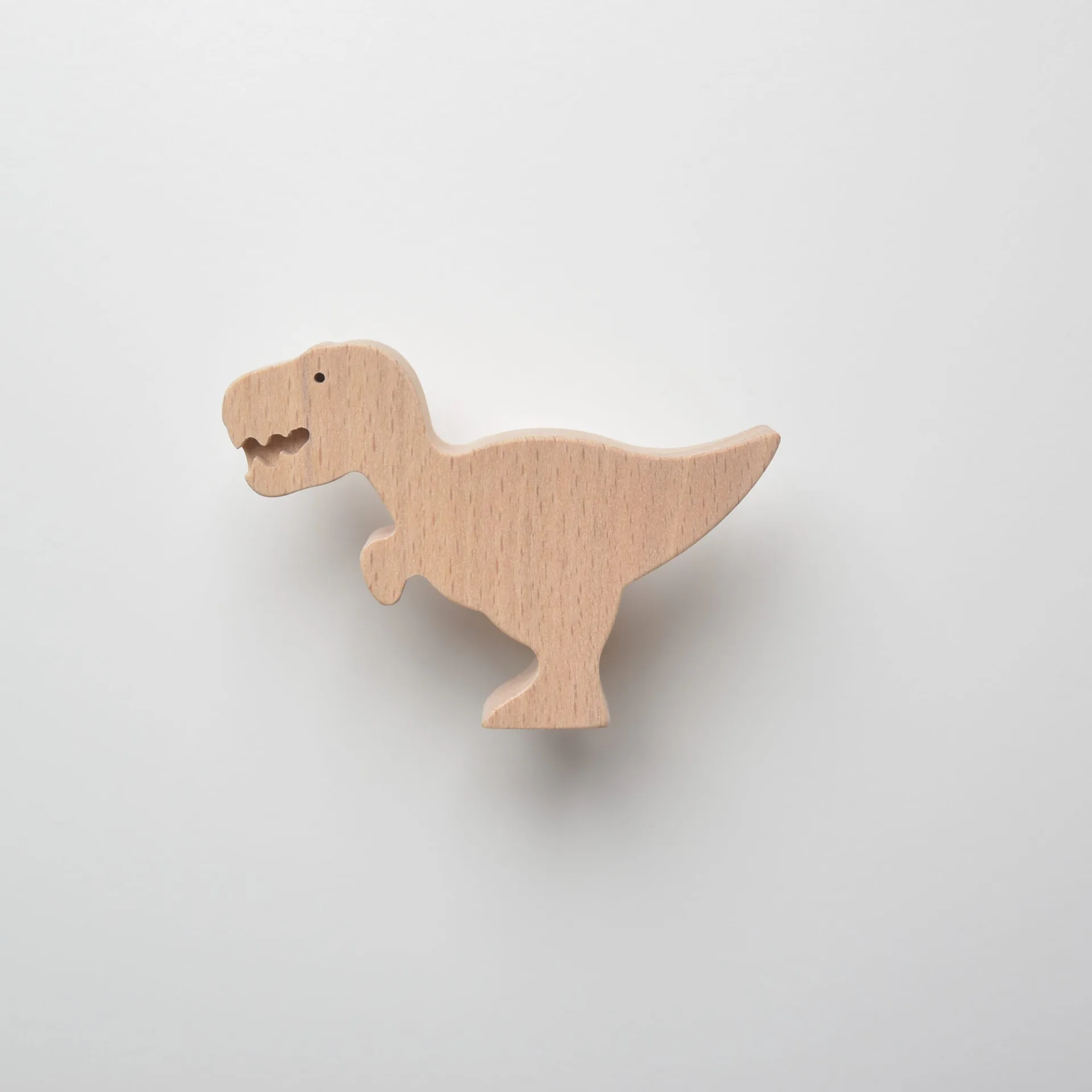 bouton de meuble forme Tyrannosaure, en bois, pour chambre d'enfant, thème dinosaures - FAB-FABRIK