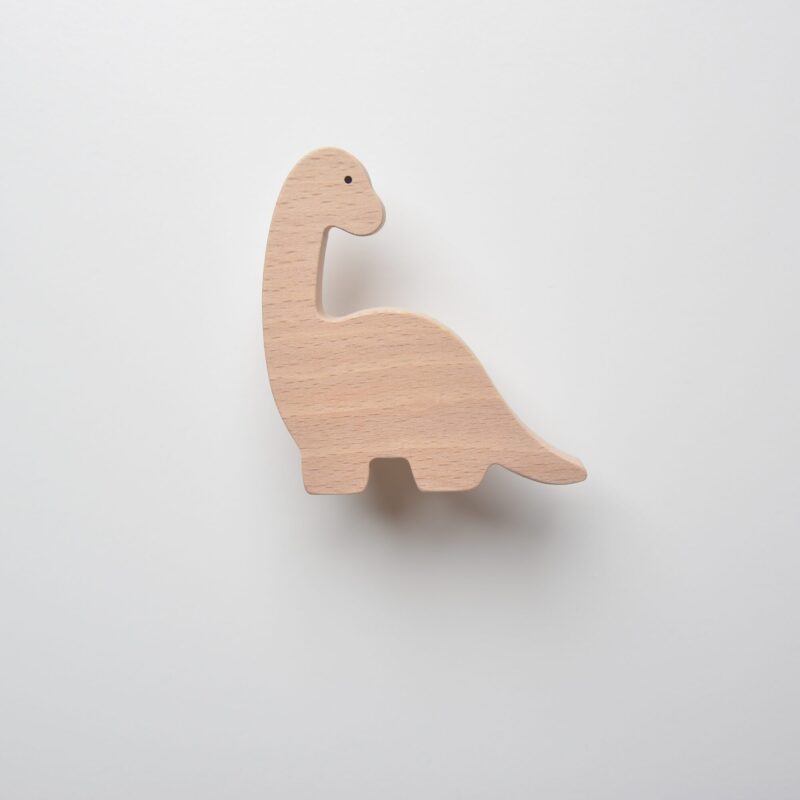 Patère brachiosaure - Patère dinosaure - Patère pour enfant en bois - petit modèle - FAB-FABRIK