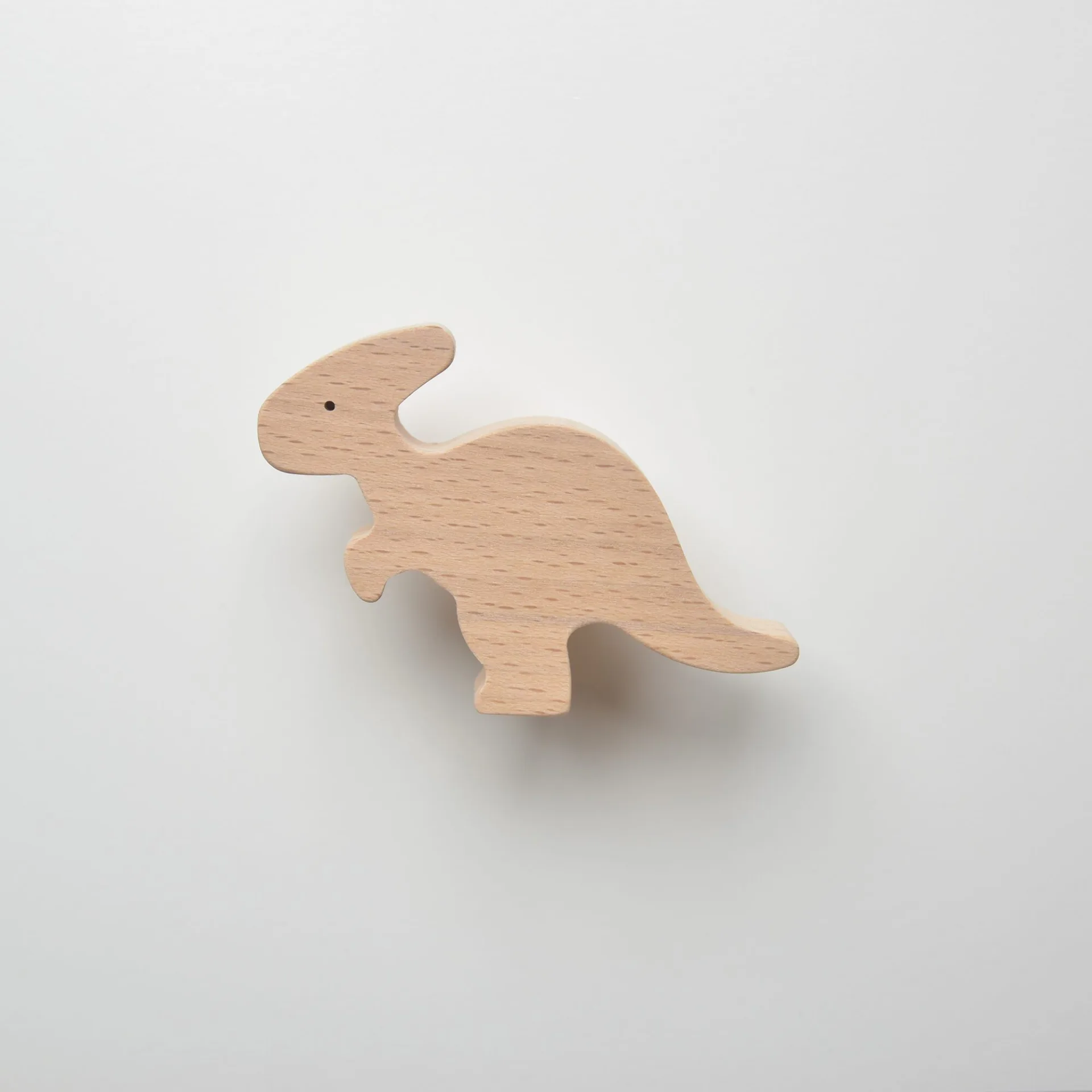 Patère Parasaurolophus - Patère dinosaure - Patère pour enfant en bois - Crochet mural - grand modèle, tête vers la gauche - FAB-FABRIK