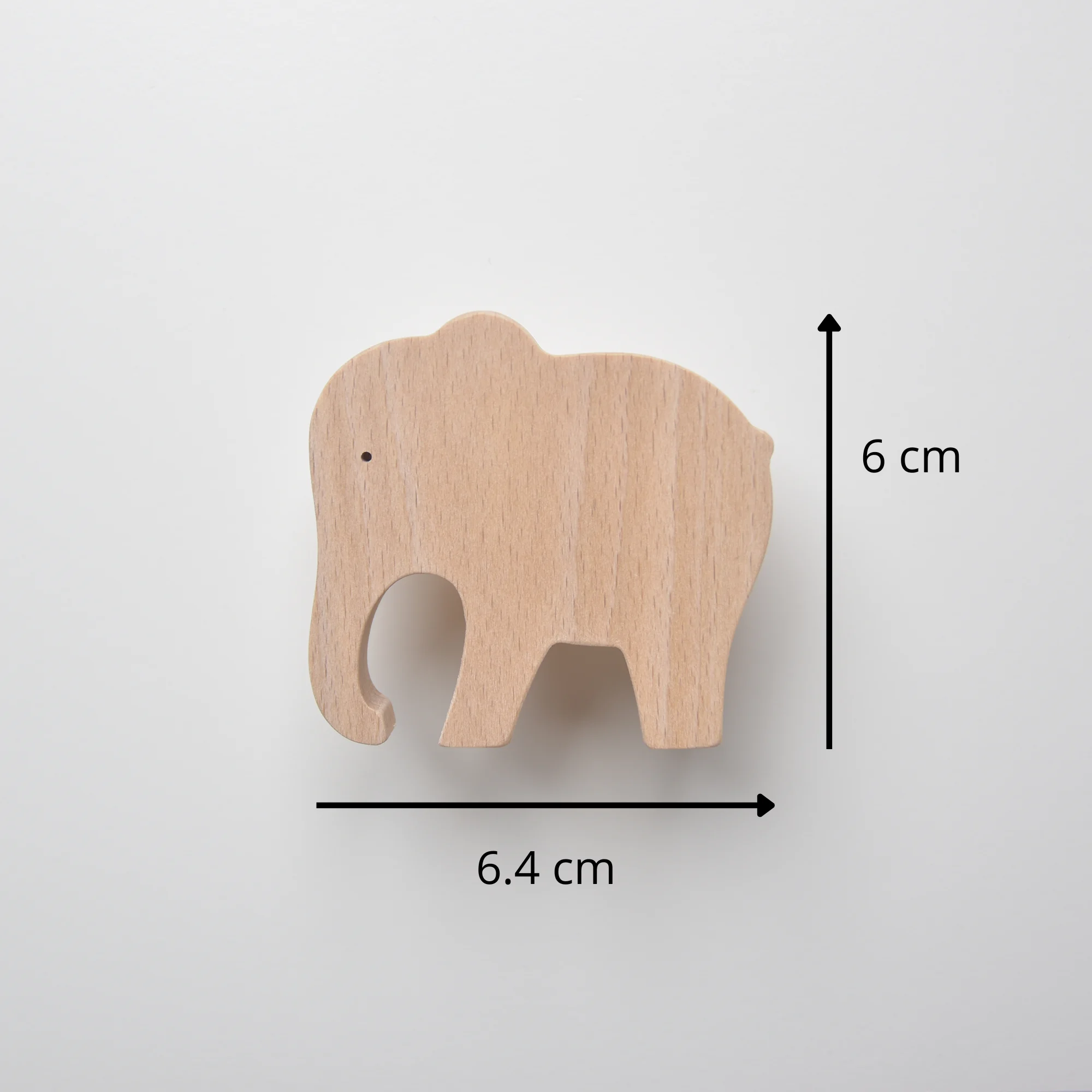 Bouton de meuble enfant Eléphant, Poignée de meuble pour enfant - Décoration safari, Animaux d'Afrique, Chambre enfant - Taille - FAB FABRIK