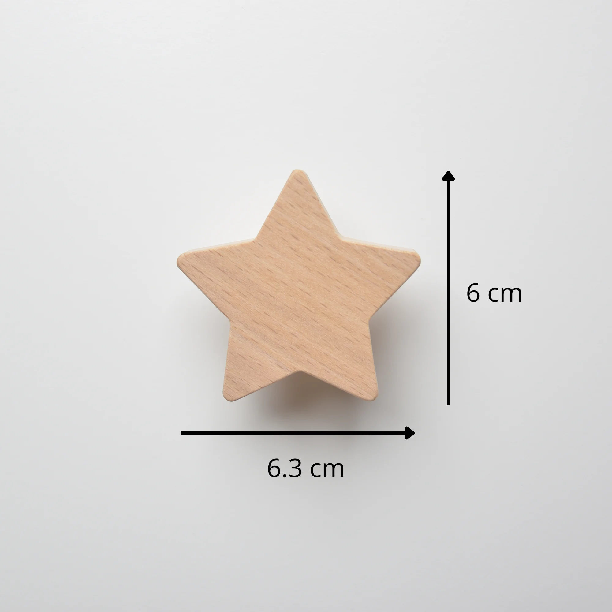 Bouton de meuble enfant Étoile, Poignée de meuble pour enfant - Décoration chambre bébé, Thème étoile, Déco chambre enfant - Taille - FAB FABRIK