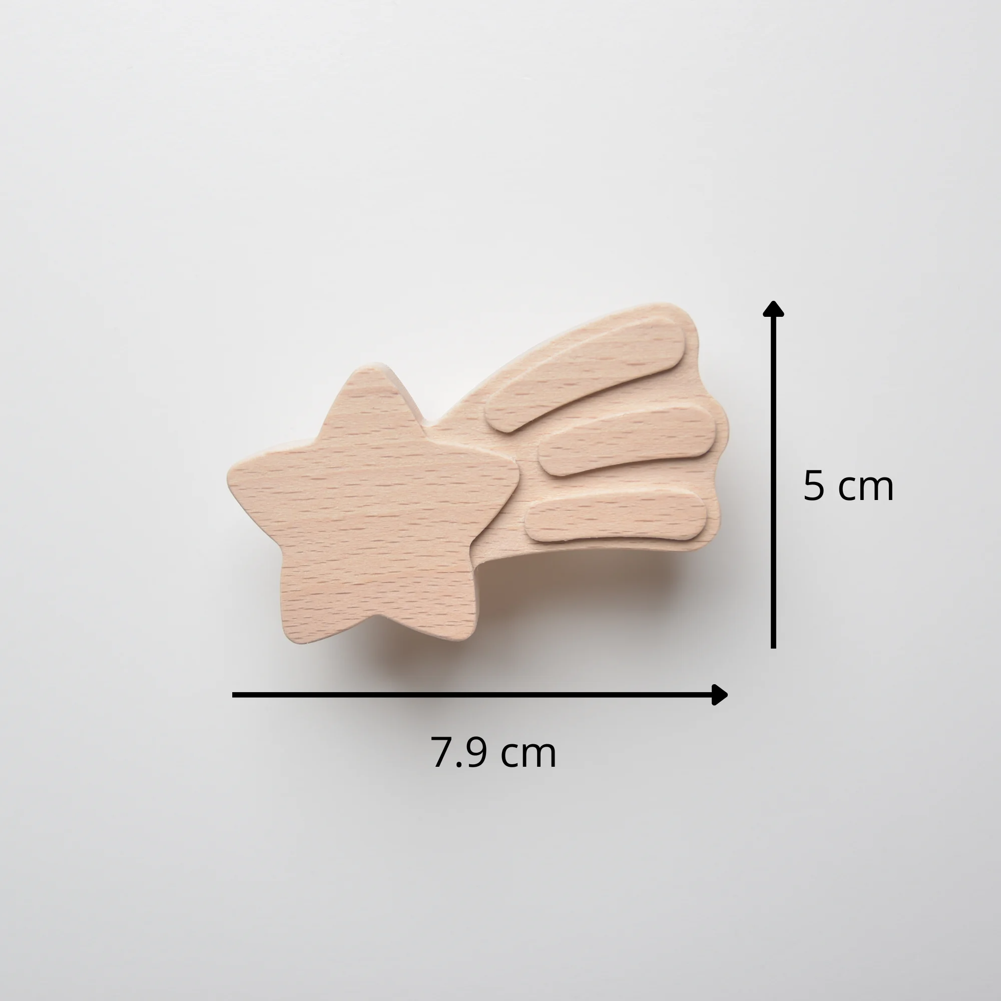 Bouton de meuble enfant Étoile filante, Poignée de meuble pour enfant - Décoration chambre bébé, Thème ciel, Déco chambre enfant - Taille - FAB FABRIK