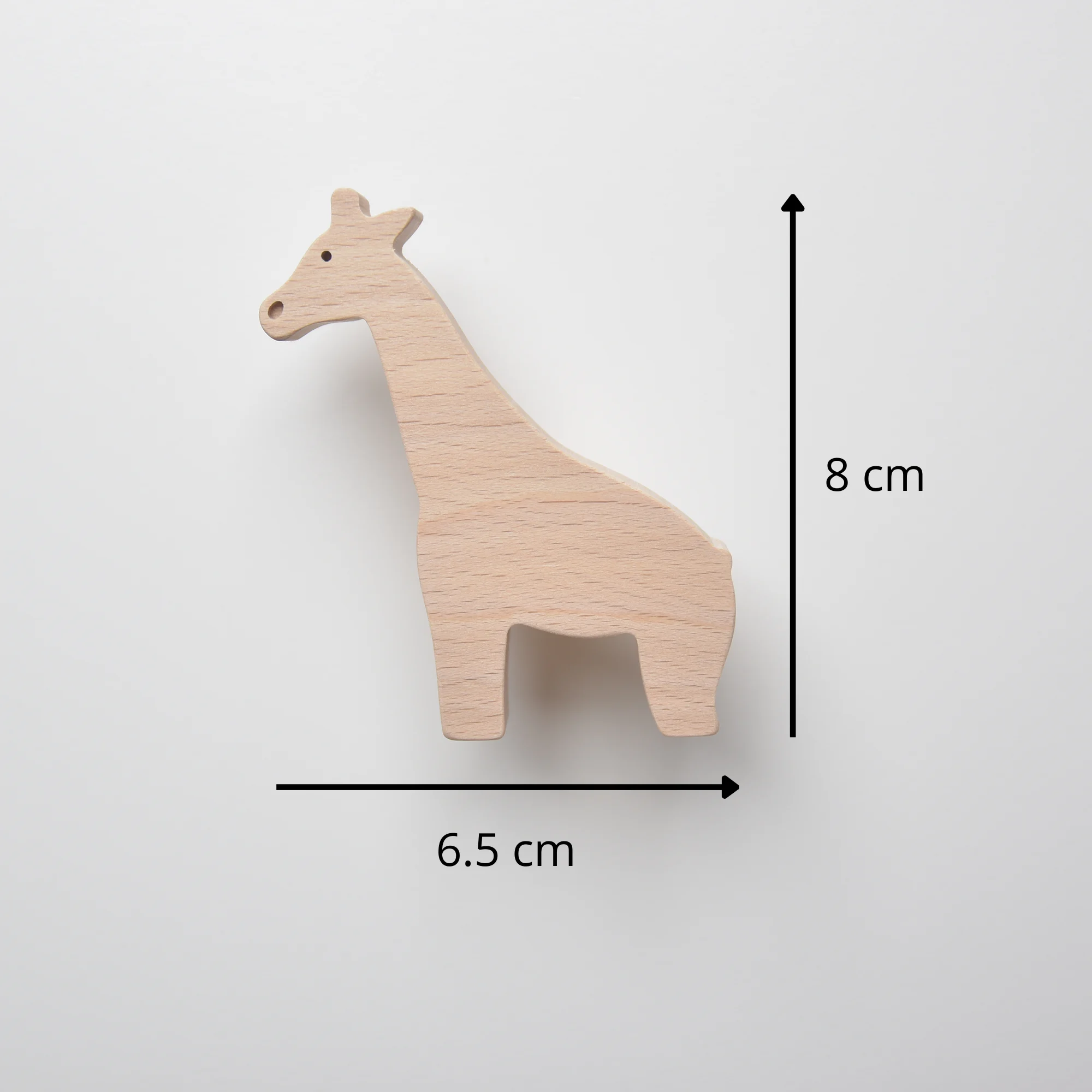 Bouton de meuble enfant Girafe, Poignée de meuble pour enfant - Décoration safari, Animaux d'Afrique, Chambre enfant - Taille - FAB FABRIK