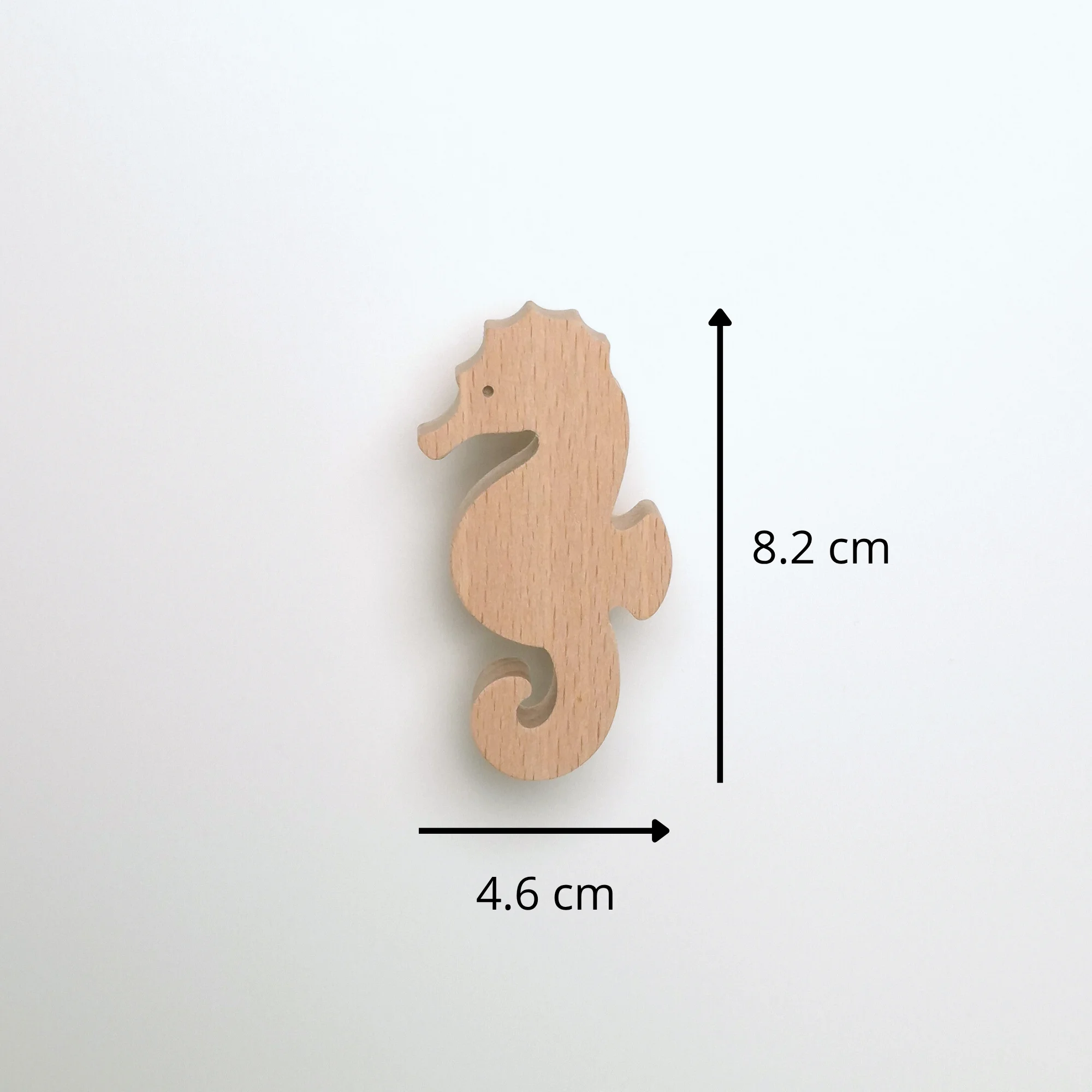 Bouton de meuble enfant Hippocampe, Poignée de meuble pour enfant - Décoration animaux marins, Chambre enfant océan, Déco marine - Taille - FAB FABRIK