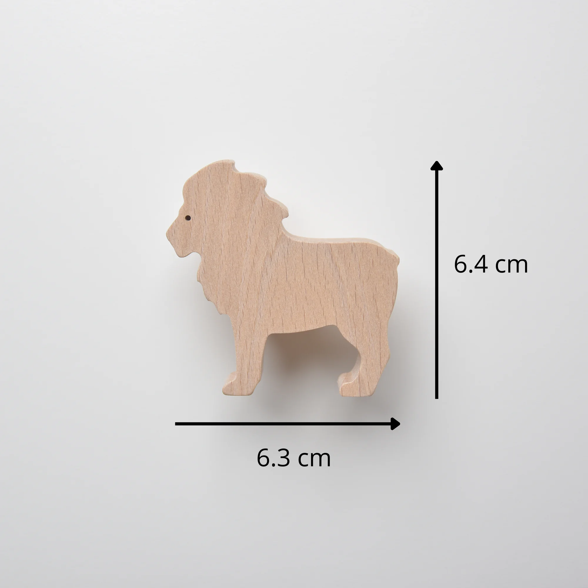 Bouton de meuble enfant Lion, Poignée de meuble pour enfant - Décoration safari, Animaux d'Afrique, Chambre enfant - Taille - FAB FABRIK